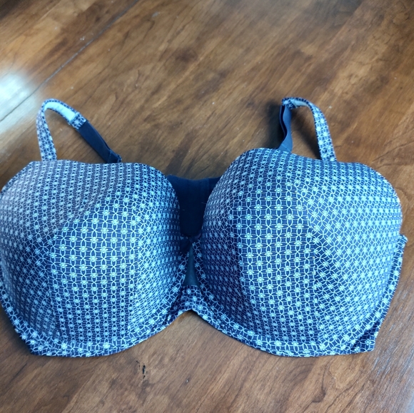 Cacique French Full Cooling bra purple and white Size 44F - Picture 4 of 14